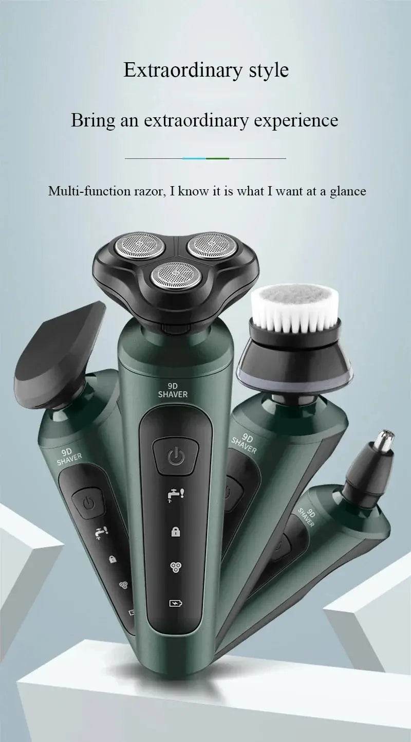 Electric Shavers for Men Waterproof Electric Trimmer Razor Wet Dry Use Rechargeable Battery - GiFTiFY