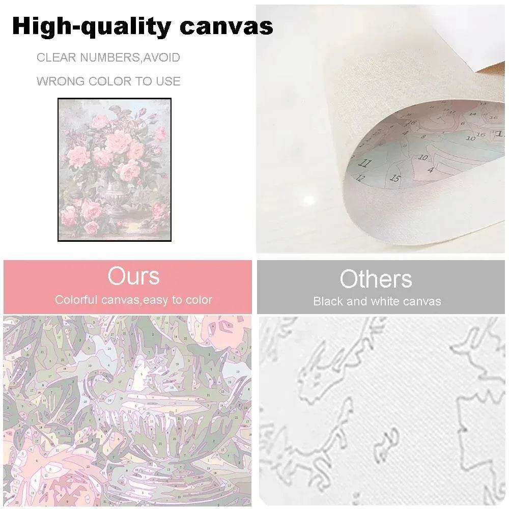 HUACAN Custom Photo Paint By Numbers Pets Child Diy Kit Picture For Living Room Home Decoration - GiFTiFY