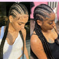 Cornrow Braids Wig Synthetic Full Lace Front Braided Wigs For Black Women 36 Inches Long Locs Goddess Braids Wig With Baby Hair GiFTiFY
