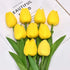 5 Pieces Tulips Artificial Flowers Bunch Home Decor Real Touch Tulip Flowers for Decoration Wedding Bridal Bouquet Fake Flowers