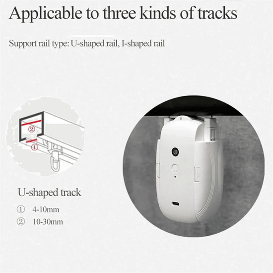 TUYA Smart WiFi Curtains Robot T/U-Rail Tracks Automatic Curtain Opener Remote Control Curtain Motor Smart Life DY - GiFTiFY