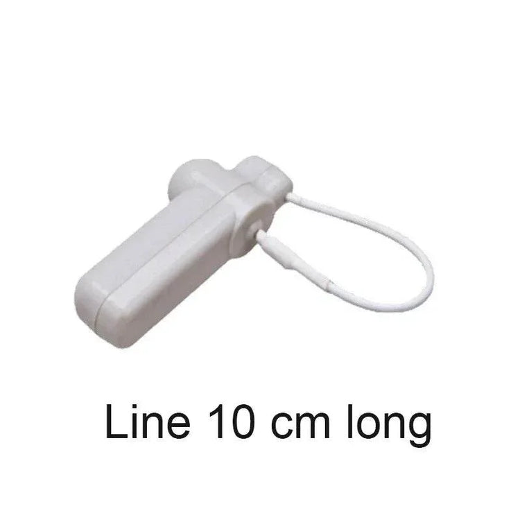 100pcs Security Tag with steel wire lanyard for Clothing Reusable AM 58KHz MHz EAS Hard Tag For Store With Magnet Lock Opener - GiFTiFY