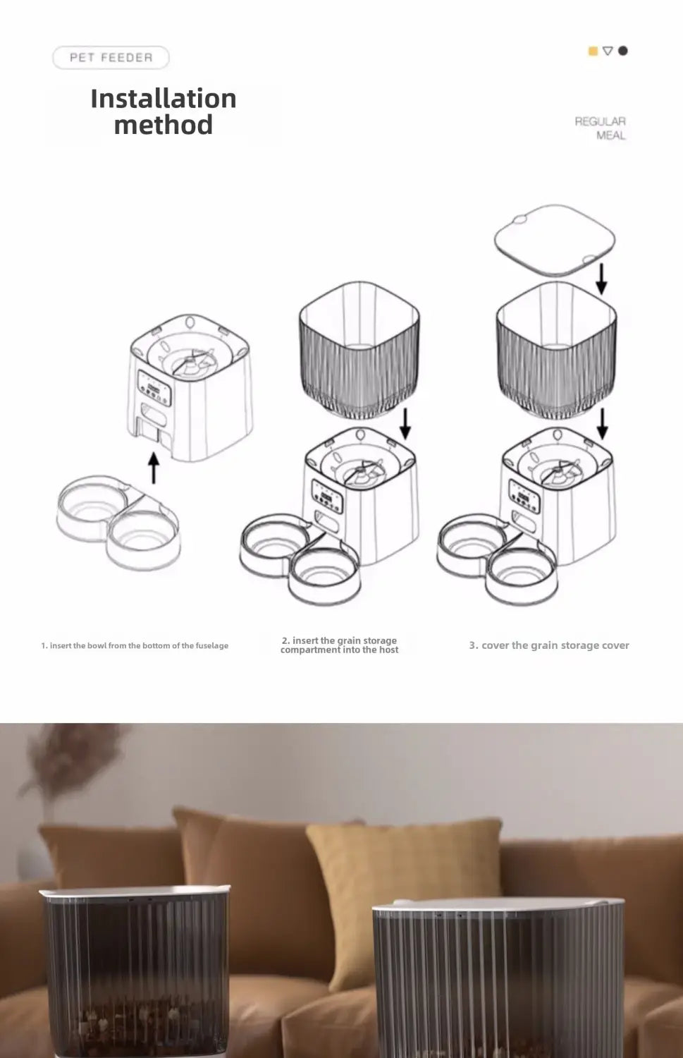WiFi Single Bowl Cat Automatic Feeder
