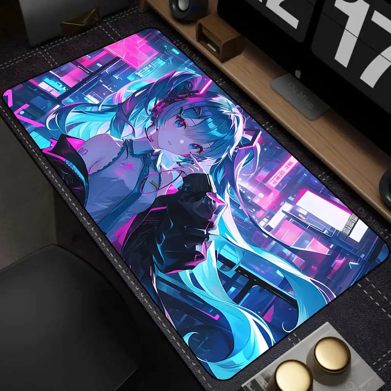 Popular virtual diva H-Hatsune Cute Miku Mouse Pad Mouse pads by DSERS