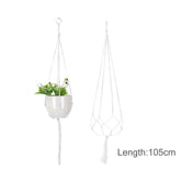 Hanging Plant Handmade Macrame Plant Hanger Flower Pot Planter Hanger Wall Decor Courtyard Garden Hanging Planter Hanging Basket - GiFTiFY
