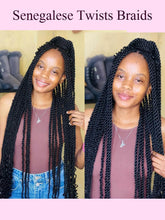 Senegalese Synthetic Braided Wig Full Lace Wigs Knotless Box Braids For Black Women 36 Inches Twists Braids Wigs With Baby Hair Braided Wigs by DSERS / AliHairs Store