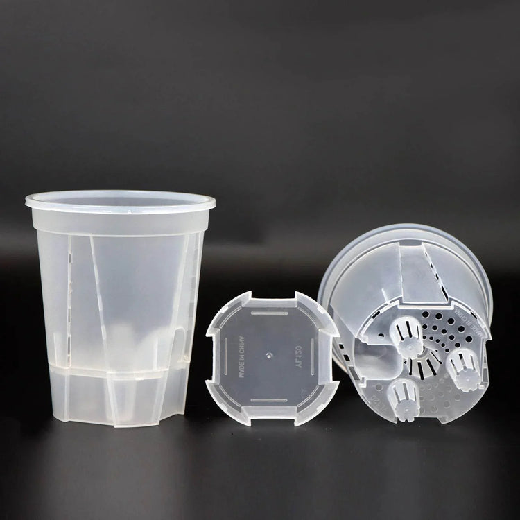 Premium Clear Desktop Resin Flower Pot, Transparent Nurturing Your Green Plants - Suitable for Placing Orchids - GiFTiFY