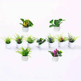 Dollhouse Plant, Miniature Bonsai Plant, Mini Potted Plant, Flower Model, Small Fake Green Decorative Toyhouse by GiFTiFY