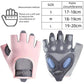 1 Pair Workout Gloves with Liquid Silicone for Women Fingerless Cycling Gloves Non-slip Men's Gym Weight Lifting Gloves DSERS