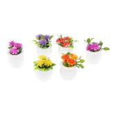 3pcs 1:12 Dollhouse Miniature Green Plant In Pot Simulation Potted Plants Dollhouse Decor - GiFTiFY