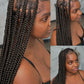 Synthetic Jumbo Cornrow Braided Wig Long 36'' Full Lace Front Braids Knotless Box Braided Wigs For Black Women Blonde Braid Wigs GiFTiFY