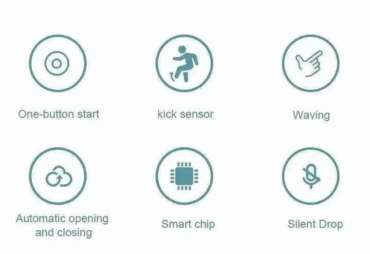 Kitchen Trash Bin 13L Bathroom Touch Trash Can In The Toilet Smart Garbage Bucket Waste Bins Dustbin Smart Trash Can Kitchen - GiFTiFY