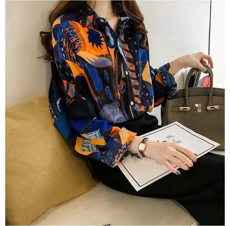 Chic Loose Chiffon Shirt for Women