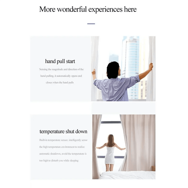 TUYA Smart WiFi Curtains Robot T/U-Rail Tracks Automatic Curtain Opener Remote Control Curtain Motor Smart Life DY - GiFTiFY