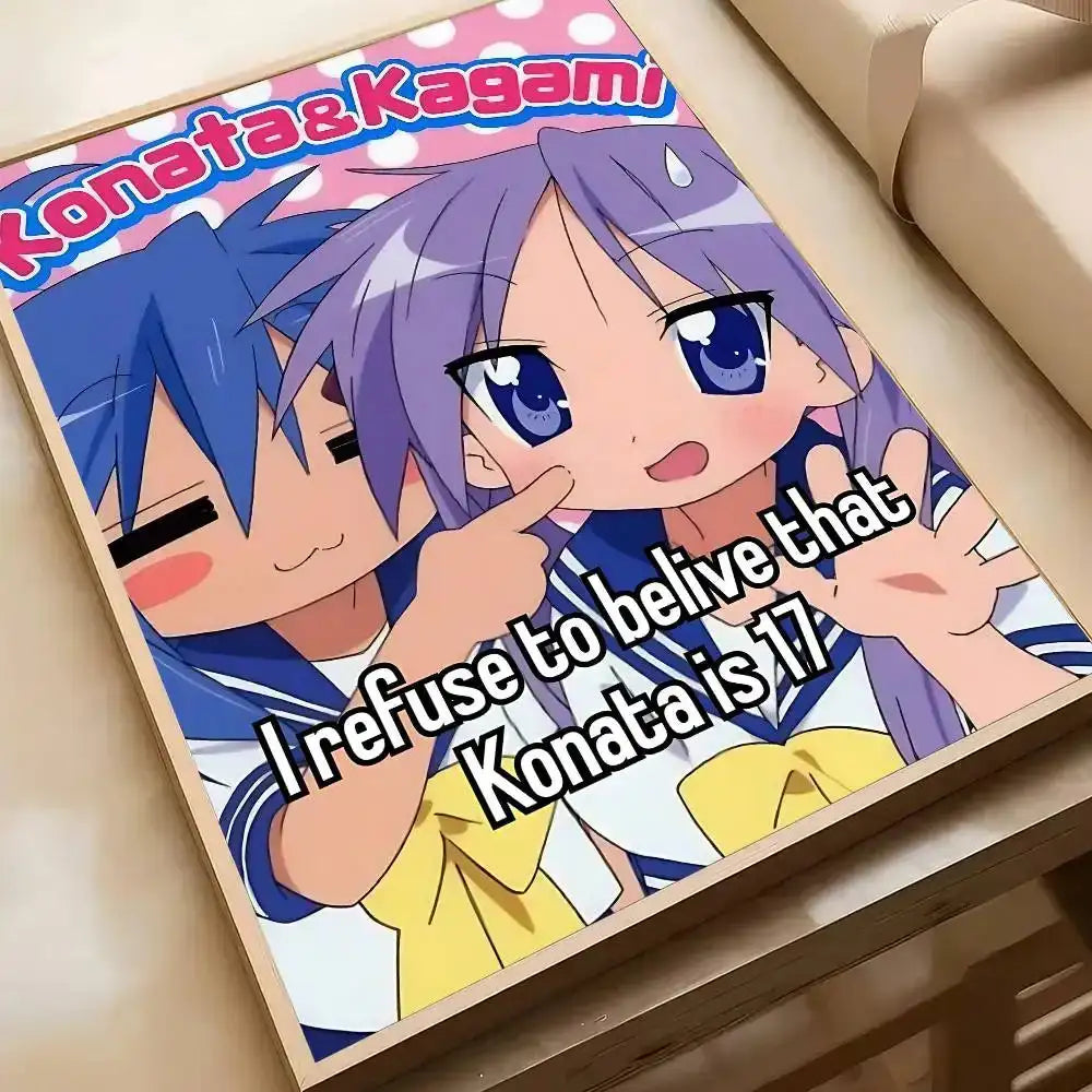 Anime Lucky Star Kawaii Home Decor Pooster by DSERS