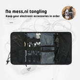 Electronic Organizer Cord Pouch, Travel Cable Charger Phone Accessories Bag Organizer Roll up Tech Carrying Case for USB Cables GiFiFY