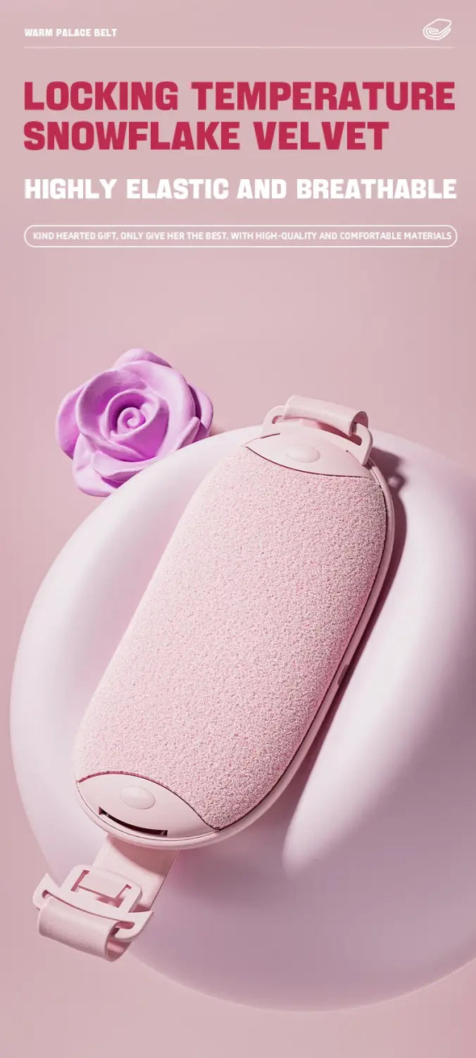Electric Period Cramp Massager Vibrating Heating Pad Belt for Menstrual Colic Relief Pain Waist Abdominal Warm Palace