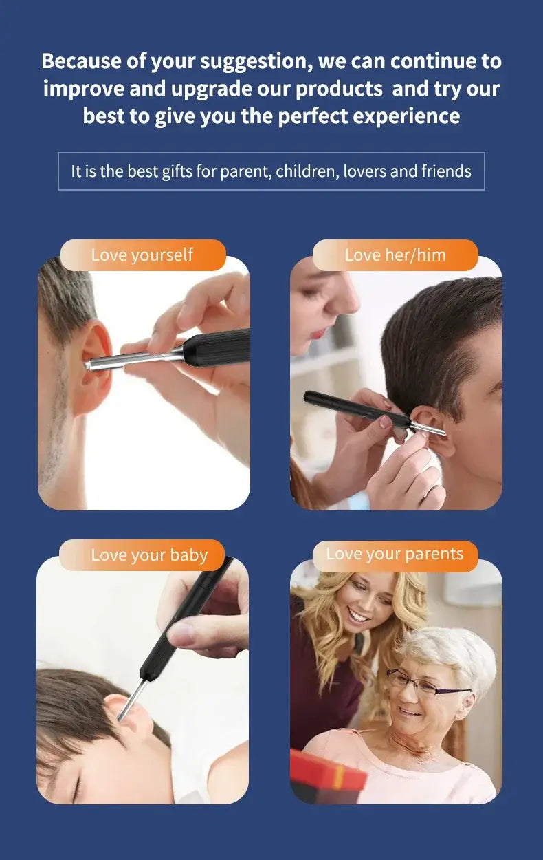 Wireless Ear Cleaning Mobile phone Link Camera LED light Wireless Ear Endoscope Earwax Cleaning