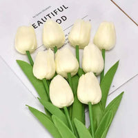 Real Touch Artificial Tulips, 5 Stems, for Wedding Decor