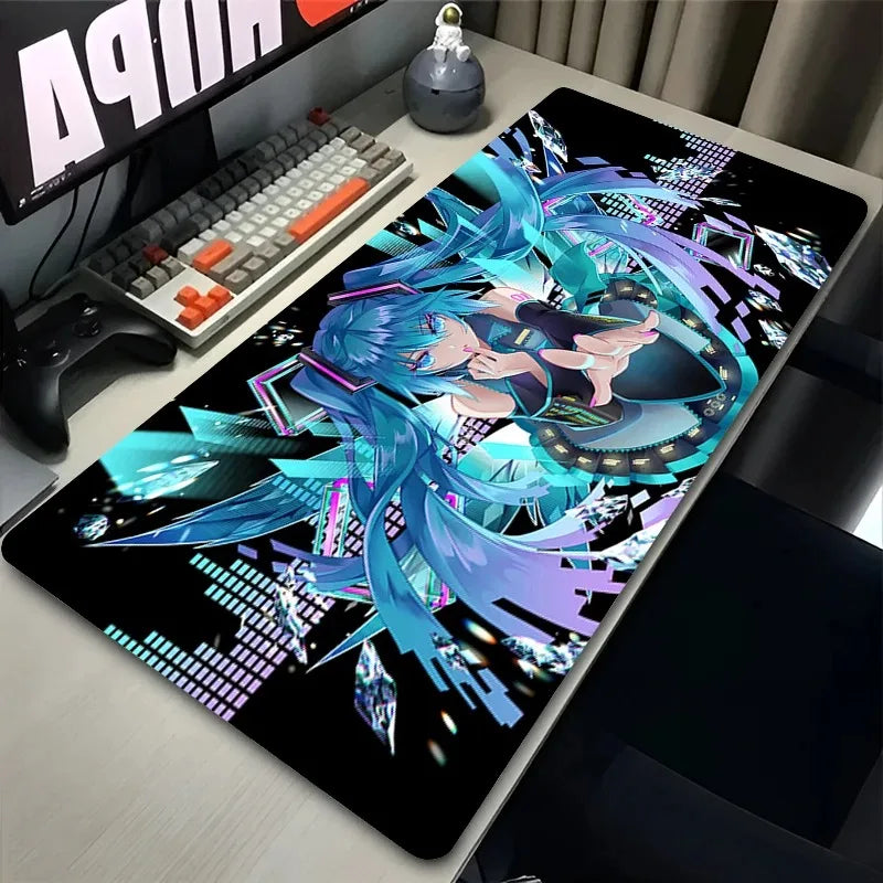 Mouse Pad Kawaii Neon M-miku Gaming Mousepad DSERS