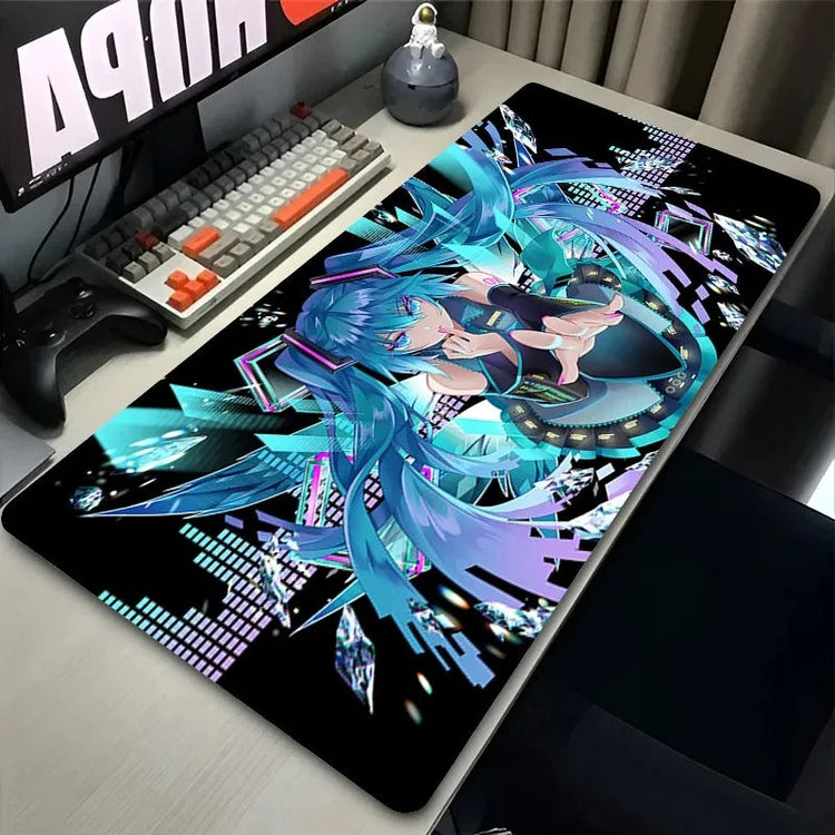Mouse Pad Kawaii Neon M-miku Gaming Mousepad DSERS