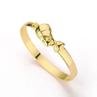 Adjustable Gold Nefertiti Inspired Cuff Bracelet