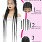 Cornrow Braids Wig Synthetic Full Lace Front Braided Wigs For Black Women 36 Inches Long Locs Goddess Braids Wig With Baby Hair GiFTiFY