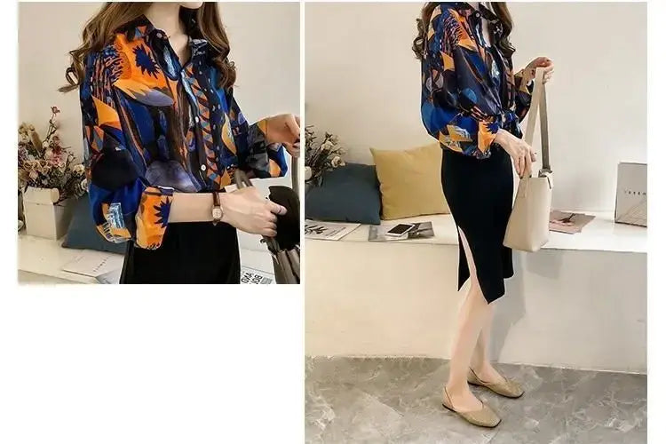 Chic Loose Chiffon Shirt for Women
