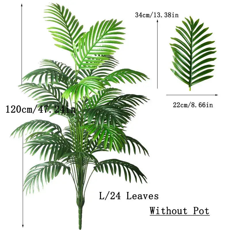 Artificial Areca Palm Tree in White Pot Large Fake Palm Tree Tropical Plant Palm Tree Artificial in White Pot