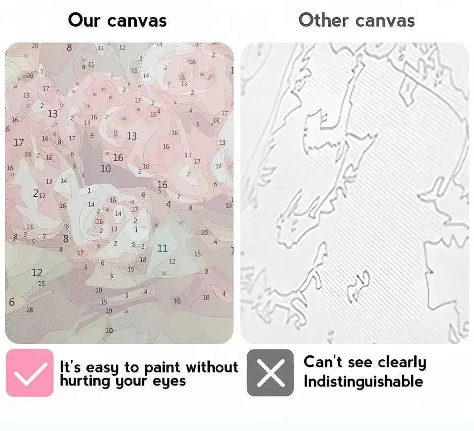 DIY Digital Oil Painting Cat Flower Paint By Numbers Animal Kitten Handpainted Acrylic Paint On Canvas Home Bedroom Wall Artwork
