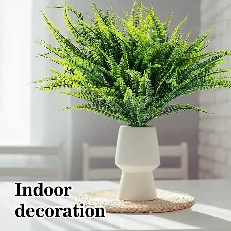 1PC Handmade Plants Artificial Ferns Green Leaves Simulated Flowers Outdoor Wedding Office Homes Dining Table Courtyard Decor - GiFTiFY