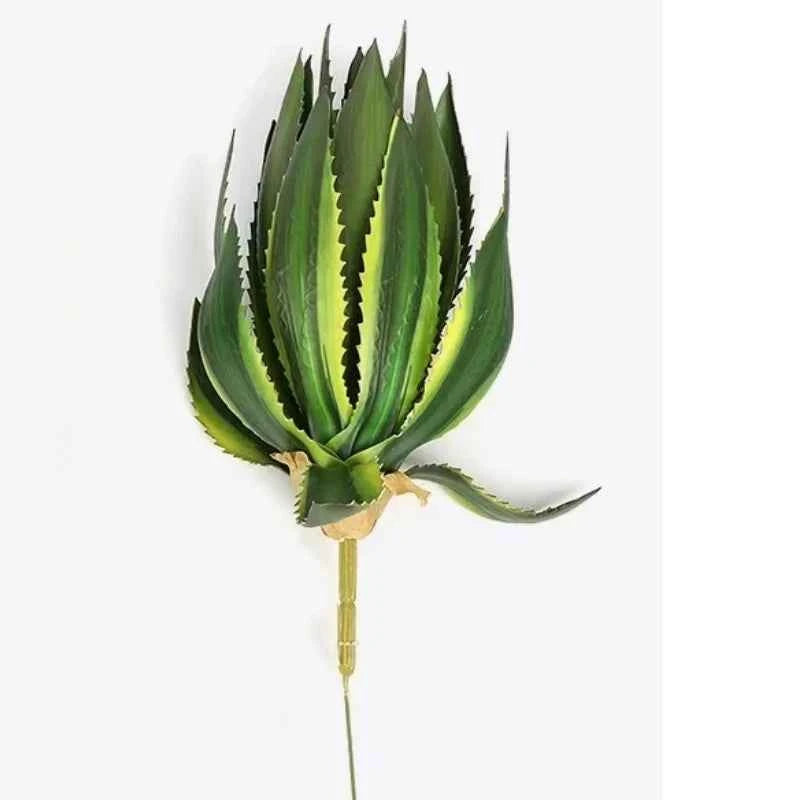 Artificial Aloe Vera Fake Succulents Simulated Agave Green Tropical Leaves by DSERS