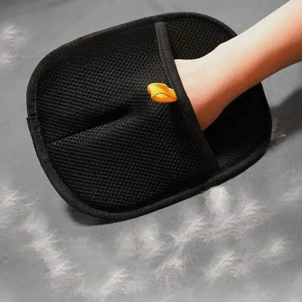 Pet Static Hair Removal Gloves Washable Reusable Static Dust Brush Multifunctional Mesh Cloth Pet Grooming Gloves Home Pet Static Hair Removal Gloves by DSERS