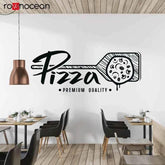 Pizzeria Wall Sticker Food Lover Wall Decal Vinyl Window Sticker Pizza Lover Decal food shop pegatinas de pared E880 - GiFTiFY