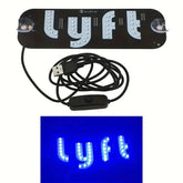 Led Light Signs For LYFT Car Windshield Glow LED Sign Decal Stickers Sign Light Windshield Sticker Cab Indicator Lamp Bright Lights U - GiFTiFY