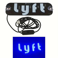 Led Light Signs For LYFT Car Windshield Glow LED Sign Decal Stickers Sign Light Windshield