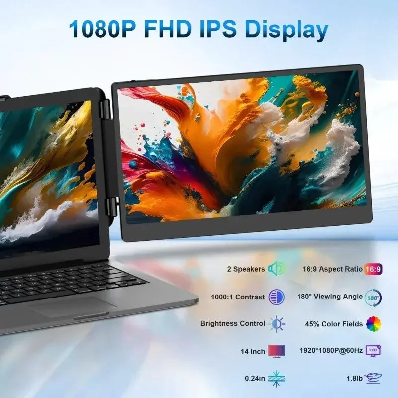 Laptop Screen Extender laptop duplicate screen, 14&
