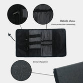 Electronic Organizer Cord Pouch, Travel Cable Charger Phone Accessories Bag Organizer Roll up Tech Carrying Case for USB Cables GiFiFY