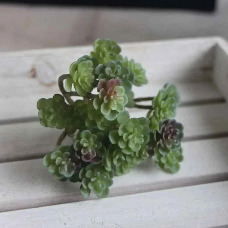 24 Heads Mini Artificial Cactus Plant Plastic Realistic Artificial Succulent Plant Real Touch Micro Landscape Decoration by DSERS