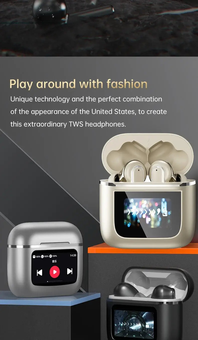 Pale Gold Pro Wireless Bluetooth Headphones