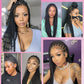 Knotless Box Braids Wig Long 36Inch Cornrow Braided Wigs Synthetic Full Lace Front Wig For Black Women Goddess Braiding Hair Wig GiFTiFY
