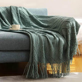 Bohemian Couch Blanket Large Knitted Tassel Throw for Bed Chair Sofa Couch Cover All-Season Blankets Home Decor Soft Comfortable - GiFTiFY