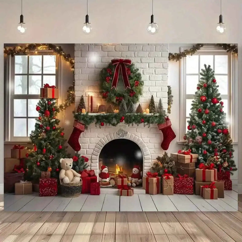 1 piece Christmas photography background, suitable for Christmas party, wedding, birthday, photo taking by DSERS