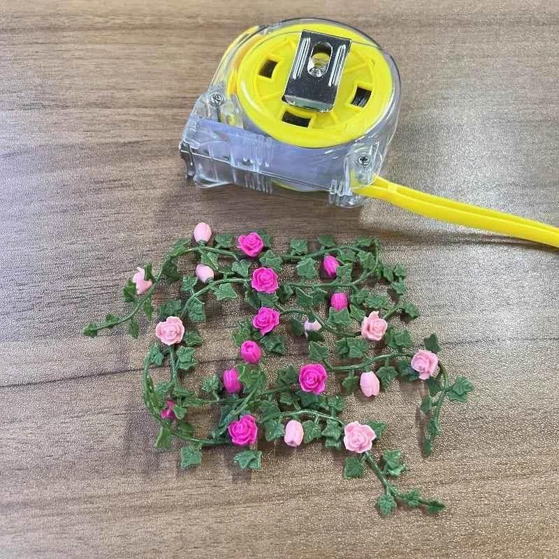 5pcs Dollhouse Miniature Garden Scene with Flower Vines Perfect for DIY Crafts Model Decorations and Creative Projects Realistic - GiFTiFY