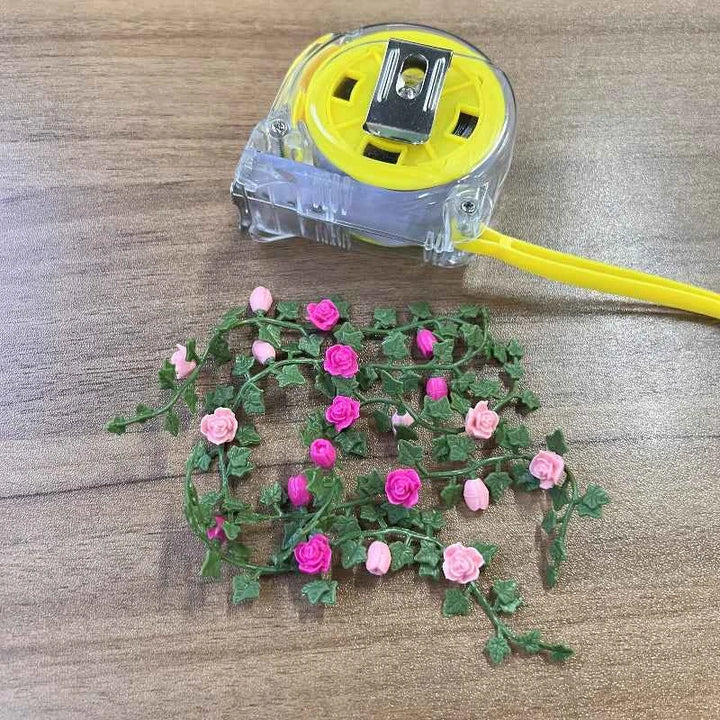 5pcs Dollhouse Miniature Garden Scene with Flower Vines Perfect for DIY Crafts Model Decorations and Creative Projects Realistic