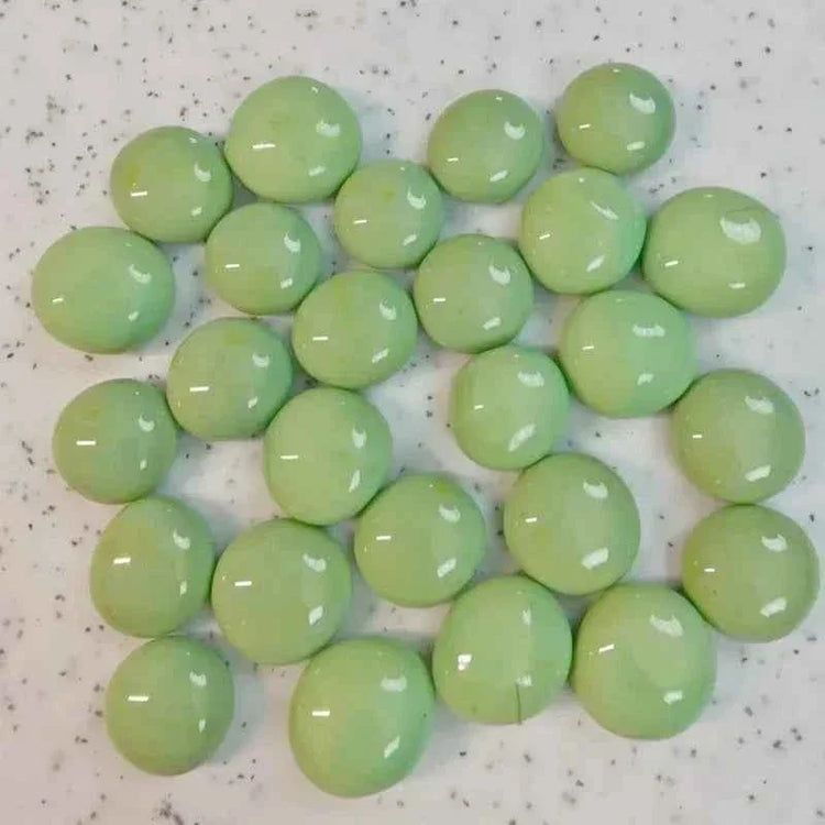 100g/3.52oz(Approx. 18-25pcs) Oblate Bead Glass Mosaic Tiles Colorful Round Mosaic Making Material Multi Diameter DIY Craft Tile