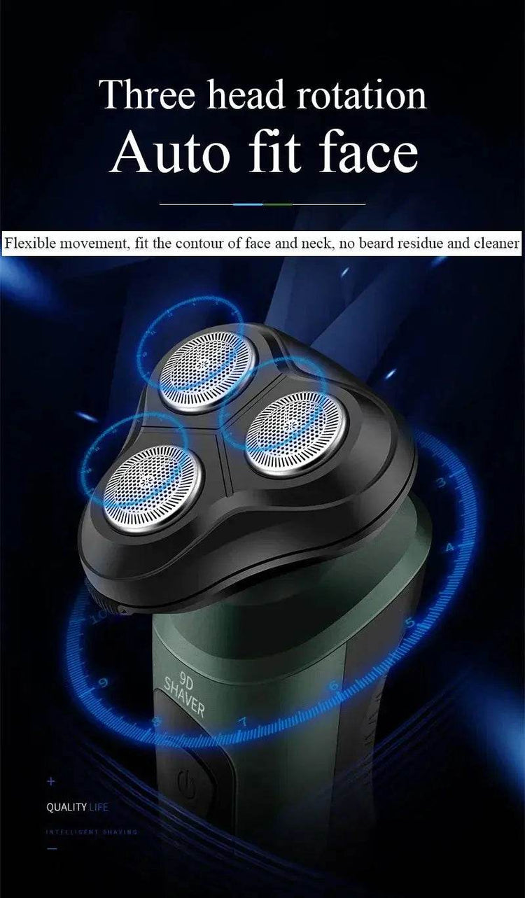 Electric Shavers for Men Waterproof Electric Trimmer Razor Wet Dry Use Rechargeable Battery - GiFTiFY