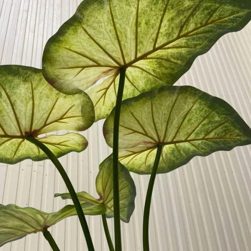 Large Lotus Leaves with Roots Plant Artificial Green Home Landscape Garden Decor Simulation Plants Wedding Party Table Decor by DSERS
