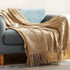 Bohemian Couch Blanket Large Knitted Tassel Throw for Bed Chair Sofa Couch Cover All-Season Blankets Home Decor Soft Comfortable - GiFTiFY