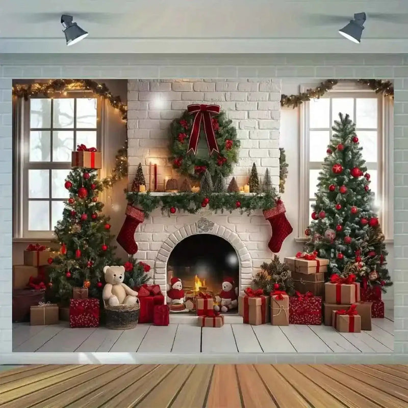 1 piece Christmas photography background, suitable for Christmas party, wedding, birthday, photo taking by DSERS